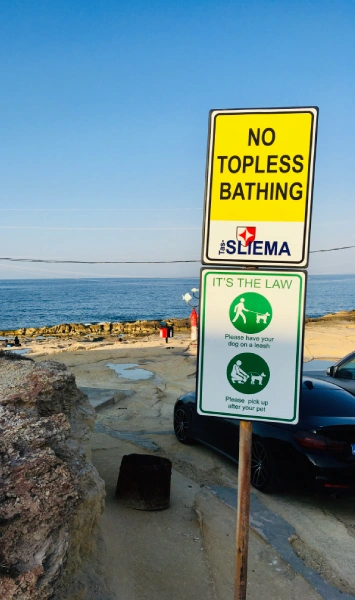 No Topless Bathing Malta