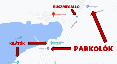 Popeye Falu Térkép