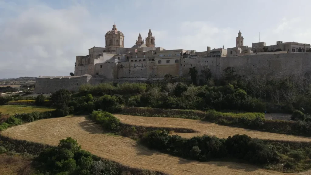 Mdina Málta látnivalók látkép