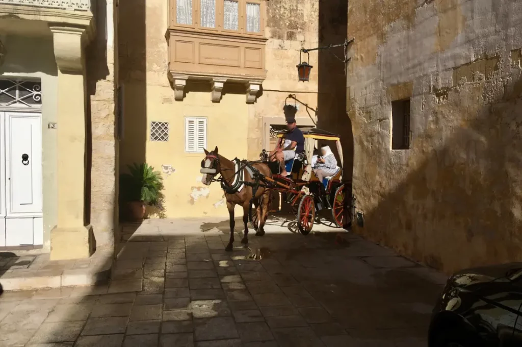 Mdina lovaskocsis városnézés
