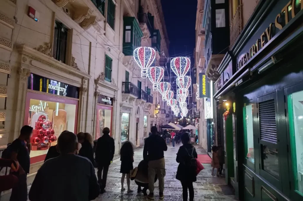 Valletta Karácsonyi fények